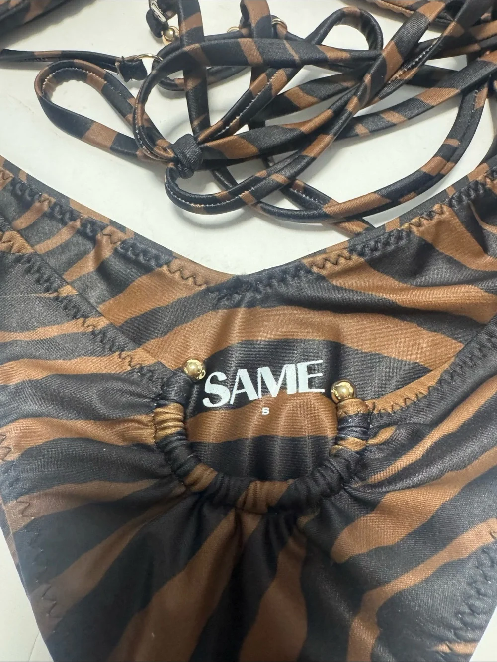 Same Women's Bikini Animal Print Size Small